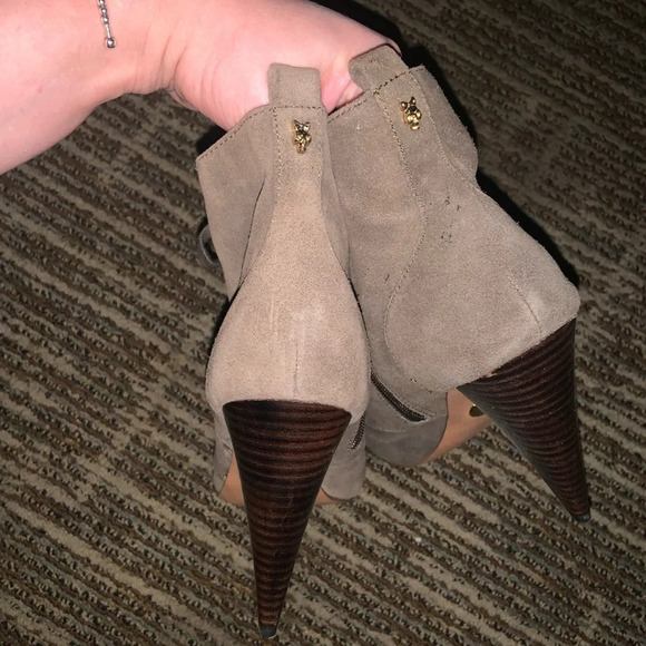 Y2k indie Sleeze Betsey Johnson booties green lace up designer vintage $300 - Picture 3 of 6